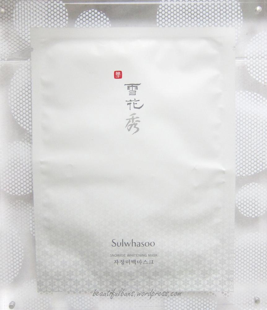 มาส์กหน้าแบบแผ่น , Sulwhasoo SNOWISE Brightening Mask , Sulwhasoo , มาส์กซัลวาซู , ซัลวาซู , Sulwhasoo SNOWISE Brightening Mask 1แผ่น 20g, sulwhasoo รีวิว 2018