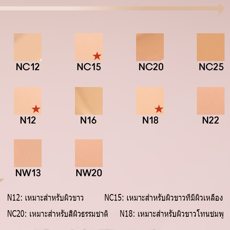 mac foundation #N18 สีขาวอมชมพู 