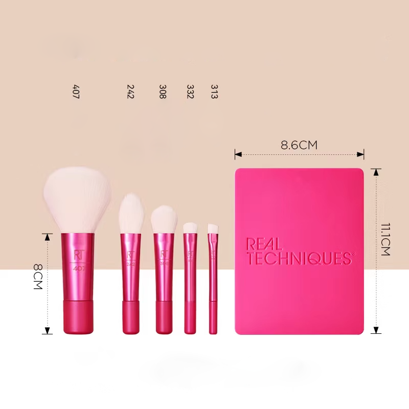 Real Techniques Vivid Escape Glow-To-Go Travel Brush Kit (6-Piece Set) (3332),Real Techniques, Real Techniques แปรง, Real Techniques เซท , real techniques set , แปรง real techniques ซื้อที่ไหน,แปรง real techniques ดีไหม,แปรง real techniques ใช้ยังไง.แปรง real techniques เซตไหนดี